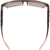 Vespa II Polarised Square Sunglasses with Brown Frame top view