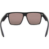 Vespa II Recycled Square Sunglasses with Black Frame and Red Matte lens inside view