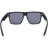 Vespa II Recycled Square Sunglasses with Black Frame and Silver Matte lens inside view