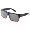 ZEPHYR II Polarised Black Brown Rectangle Sunglasses made of acetate