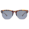 AMPED II Polarised Hexagon Sunglasses with Tort Frame front view