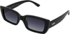 Ahoy Polarised Black Rectangle Sunglasses made of recycled plastic