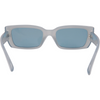 Ahoy Polarised Rectangle Sunglasses with Blue Frame rear view