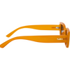 Ahoy Polarised Rectangle Sunglasses with Orange Frame right view