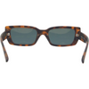 Ahoy Polarised Rectangle Sunglasses with Tort Frame rear view