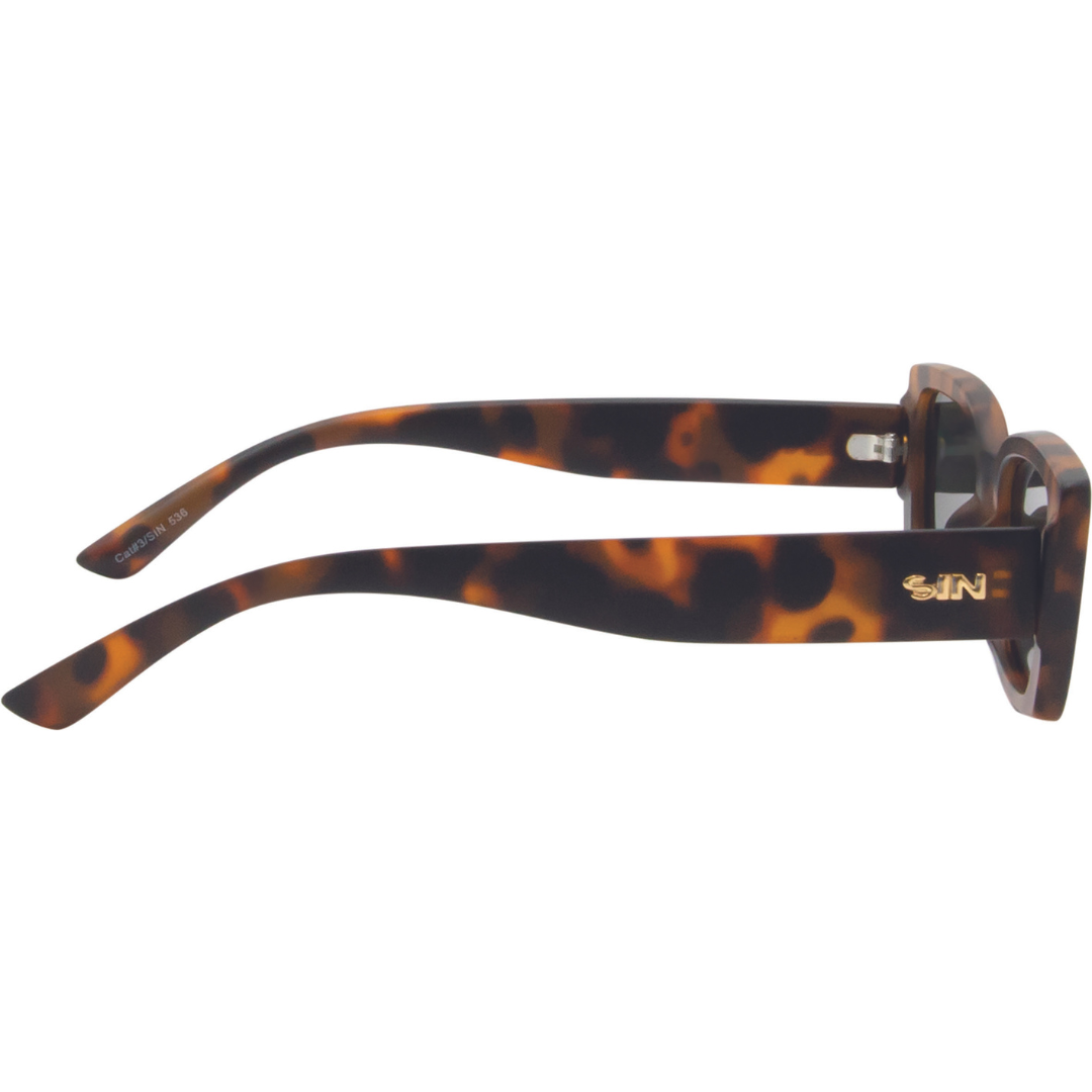 Ahoy Polarised Rectangle Sunglasses with Tort Frame right view