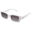 Ahoy Polarised White Rectangle Sunglasses made of recycled plastic