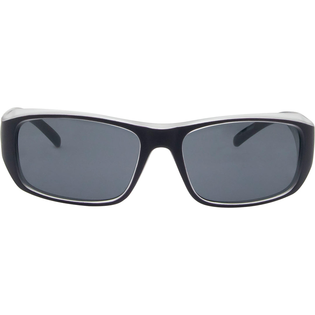 Captain Sensible Navy Wrap Around Medium Impact Resistant Safety Sunglasses front view