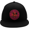 East Coast Sun Chasers Black with Pink Badge Truckers Cap front view
