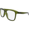 Game Changer Square Blue Light Glasses with Green Frame front left view