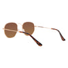 Gunner Polarised Aviator Sunglasses with Rose Gold Frame back left view