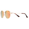 Gunner Polarised Aviator Sunglasses with Rose Gold Frame front left view