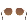 Gunner Polarised Aviator Sunglasses with Rose Gold Frame rear view