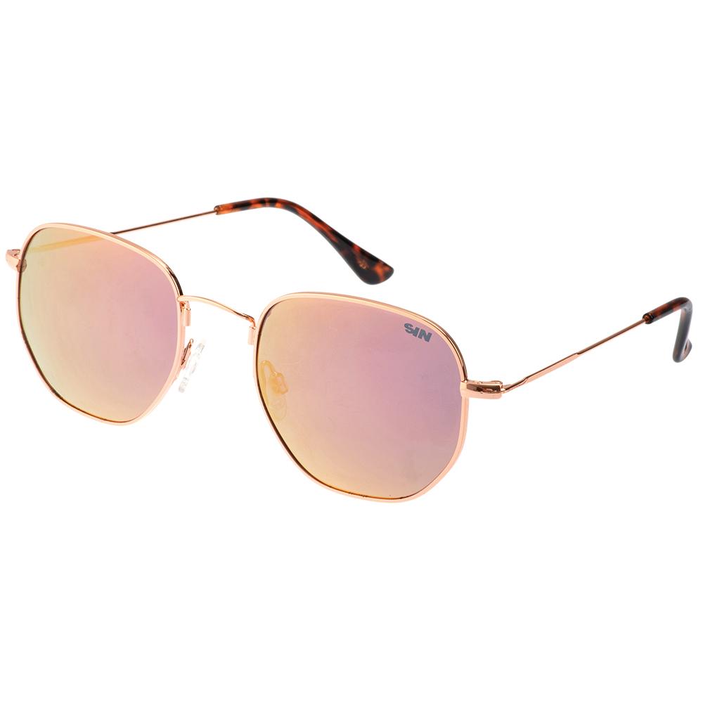 Gunner Polarised Rose Gold Aviator Sunglasses made of metal