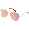 Gunner Polarised Rose Gold Aviator Sunglasses made of metal