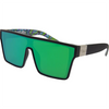 LOOSE CANNON Polarised Green Square Sunglasses made of an oversized shield