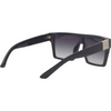 LOOSE CANNON Polarised Shield Square Sunglasses with Black Frame and Gradient Smoke Lens back right view