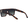 LOOSE CANNON Polarised Shield Square Sunglasses with Tort Frame and Gradient G15 Lens back left view