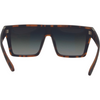 LOOSE CANNON Polarised Shield Square Sunglasses with Tort Frame and Gradient G15 Lens back view