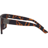 LOOSE CANNON Polarised Shield Square Sunglasses with Tort Frame and Gradient G15 Lens left view