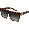 LOOSE CANNON Polarised Tort Square Sunglasses made of an oversized shield