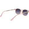LOVE CHILD Polarised Round Sunglasses with Pink Frame and Smoke Lens back right view