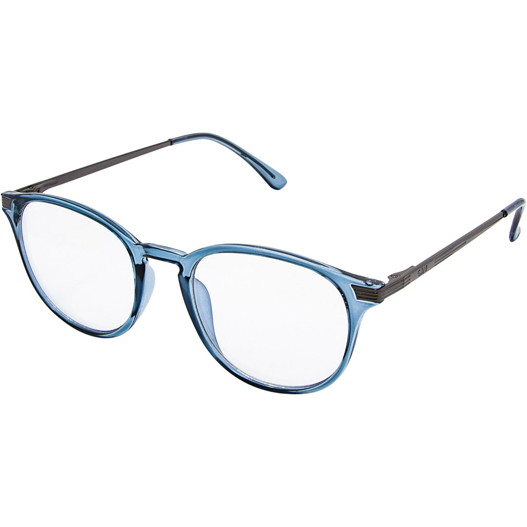 Love Child Blue Round Blue Light Glasses made of recycled plastic