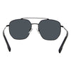 Maverick Polarised Aviator Sunglasses with Black Frame back view