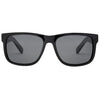 Riot Polarised Black Rectangle Sunglasses front view