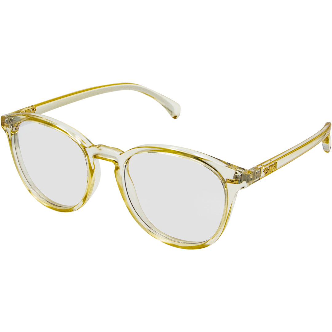 Risky Business Blue Light Glasses Champagne SIN Eyewear