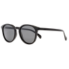 Risky Business Polarised Black Round Sunglasses front left view