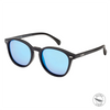 Risky Business Polarised Black Round Sunglasses with Blue Lens made of premium TR-90 material