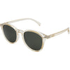 Risky Business Polarised Clear Frame Champagne Round Sunglasses made of premium TR-90 material