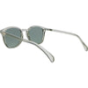 Risky Business Polarised Clear Frame Grey Round Sunglasses back left view