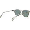 Risky Business Polarised Clear Frame Grey Round Sunglasses back right view
