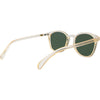 Risky Business Polarised Round Sunglasses with Clear Champagne Frame back right view