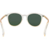 Risky Business Polarised Round Sunglasses with Clear Champagne Frame inside view
