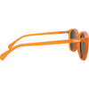 Risky Business Polarised Round Sunglasses with Orange Frame right view