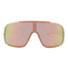 Rogue Polarised Gold Shield Wrap Around Sunglasses front view