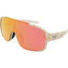 Rogue Polarised Gold Wrap Around Sunglasses made of an oversized mirrored shield