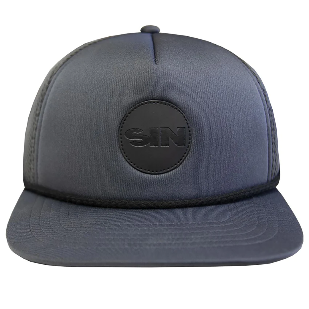 Rubber Badge Grey Cap