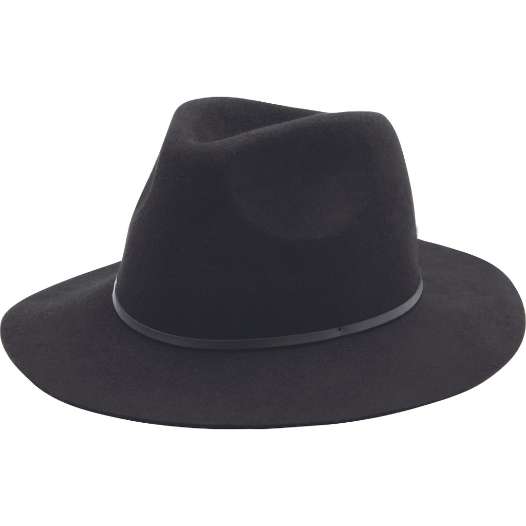 SIN Felt Fedora Hat Black SIN Eyewear