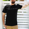 SIN Born by the Ocean Black T-Shirt on a male model