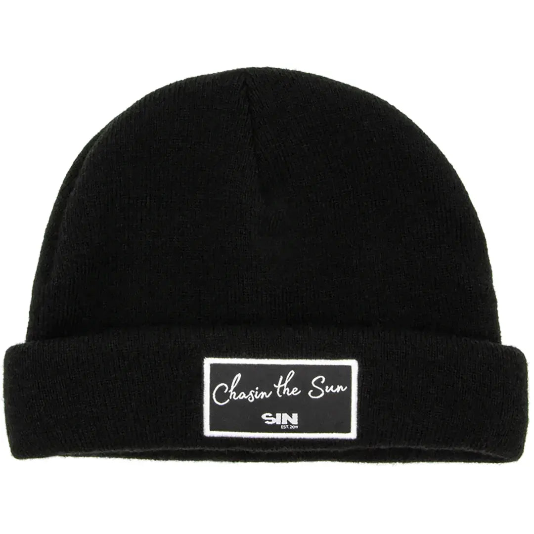 SIN Chasin the Sun Black Beanie
