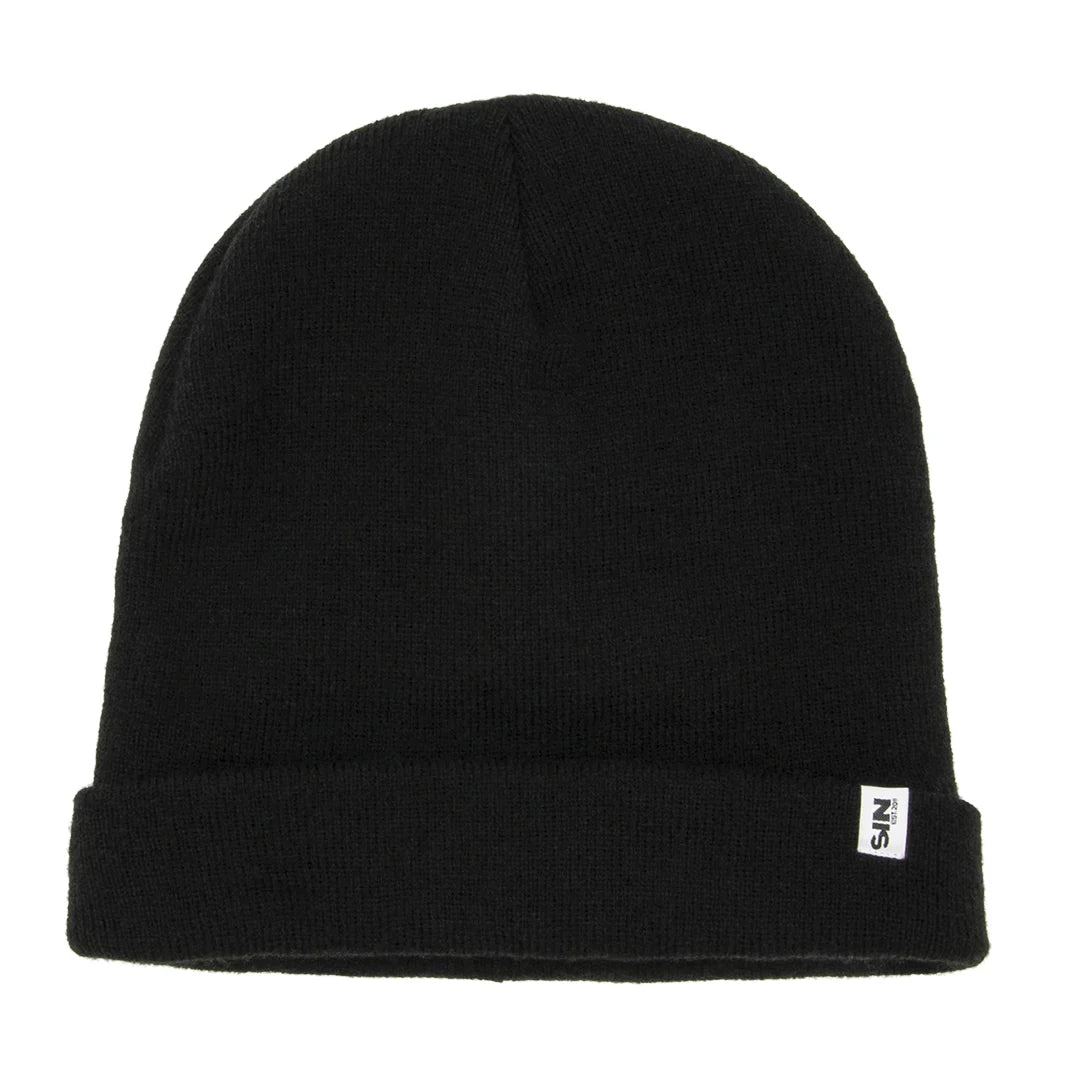 SIN Chasin the Sun Black Beanie fisherman style