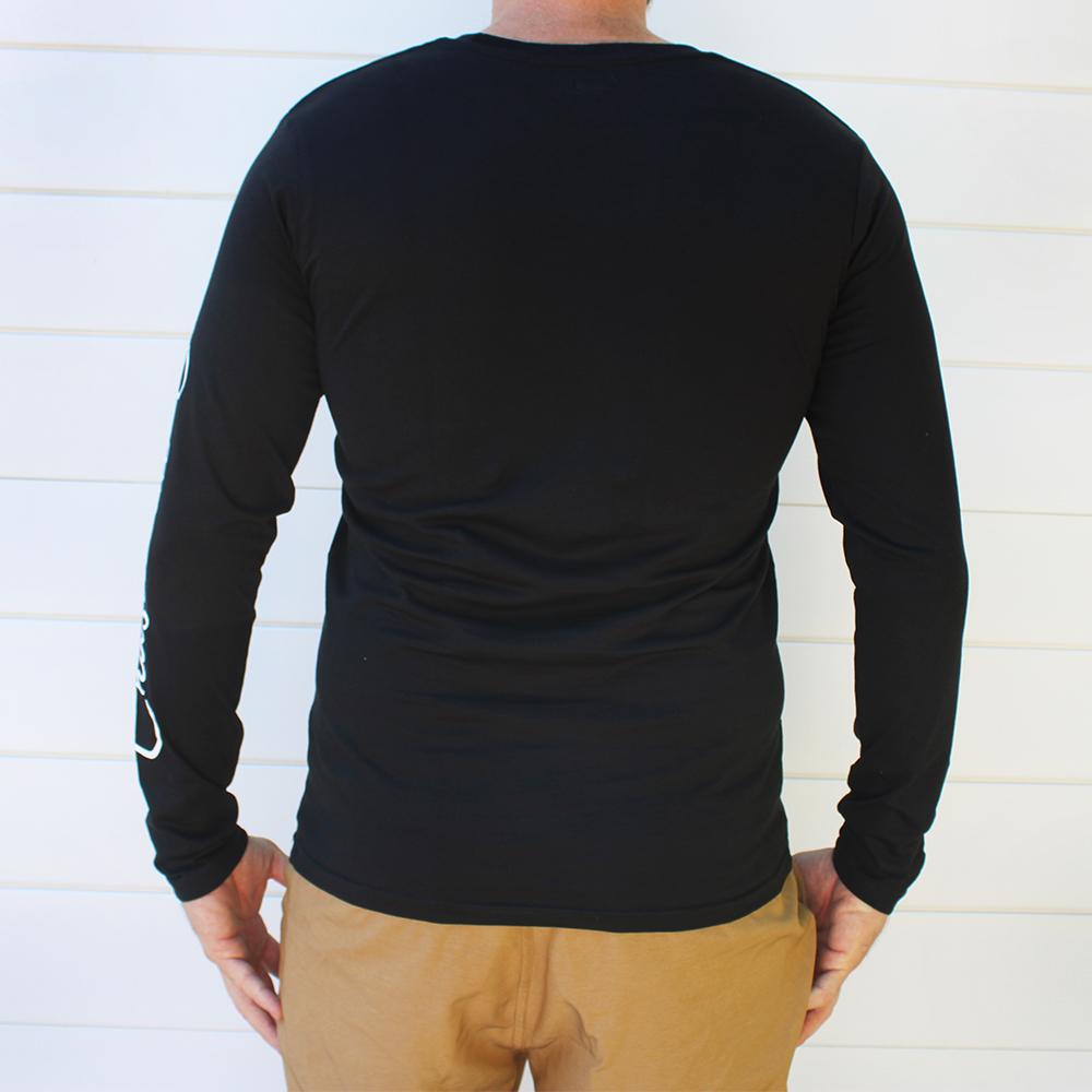SIN Chasin the Sun Black Long Sleeve T-Shirt rear view