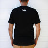 SIN East Coast Sun Chasers V2 Black T-Shirt back view on male model
