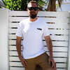 SIN East Coast Sun Chasers V2 White T-Shirt on male model