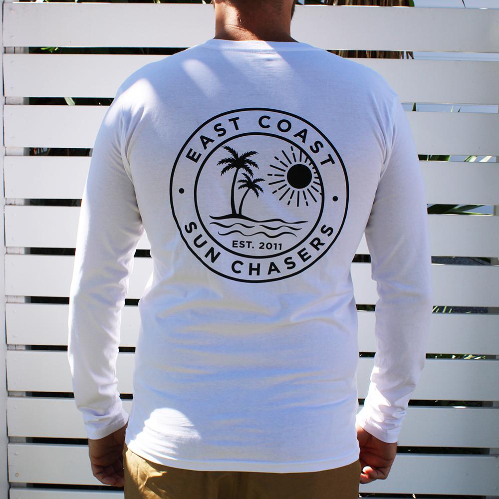 SIN East Coast White Long Sleeve T-Shirt rear view