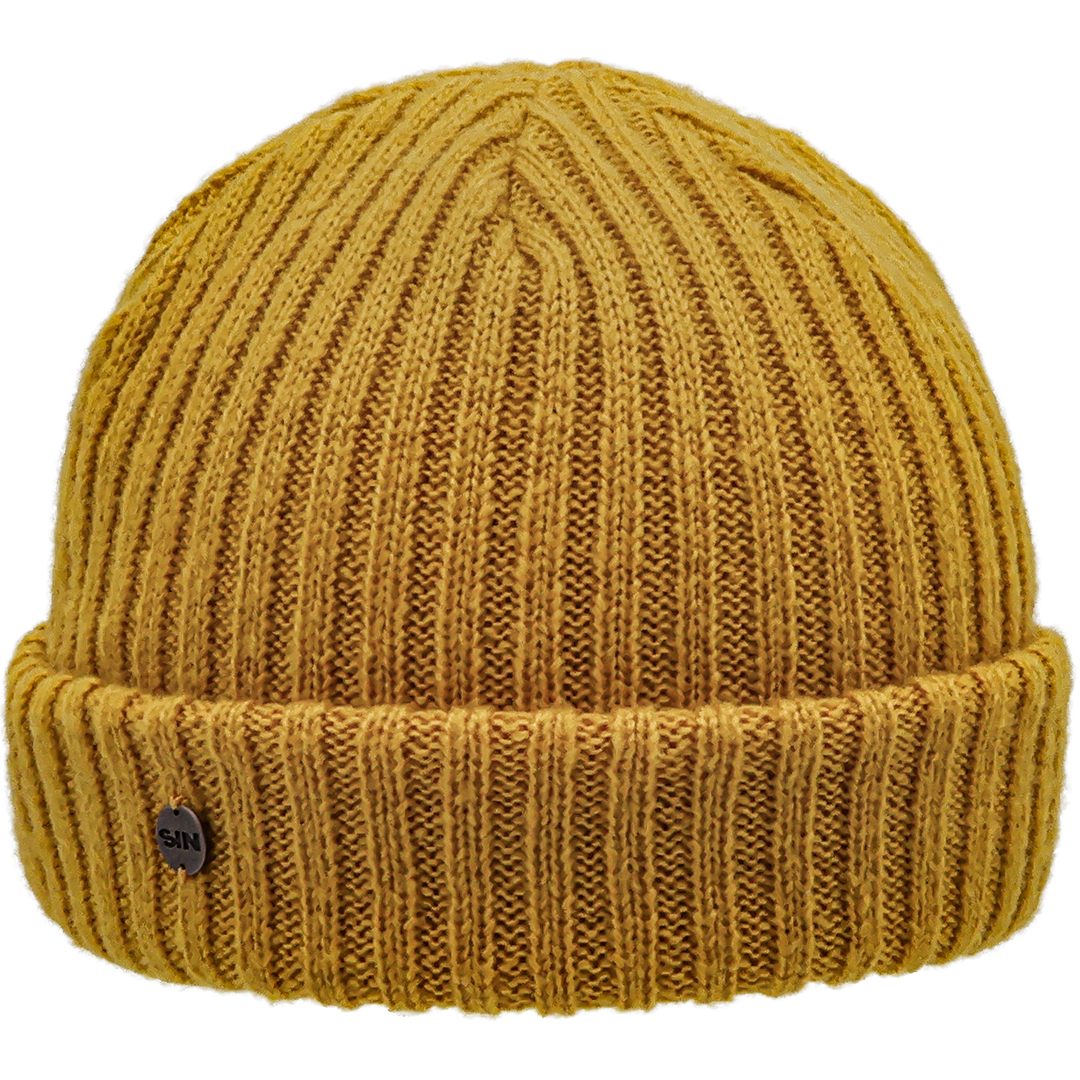 SIN Yellow Mustard Beanie made of acrylic